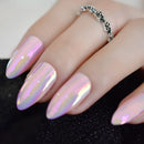 24Pcs Press On Nails With Design Best Artificial Nail Art Supplier Round Caramel Orange Color Tips