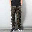 Men Jeans Fit Casual Cargo Pants Camouflage Military Trousers Joggers Men