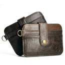 Men Genuine Leather Slim Wallet Male Small Purse Mini Money Bag Wallet