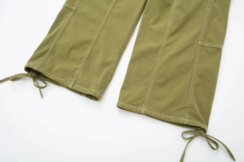 Women Pants Waist Drawstring Female Pants