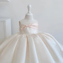 Little Girl Princess Dress Summer Girls' Satin Ball Gown Baby's Birthday Dress