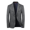 Wool Warm Men for Blazer Autumn Winter Men Smart Casual Classic Single Breasted Blazer