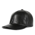 Black textured baseball cap on a white background, Obroi