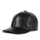 Black textured baseball cap on a white background, Obroi