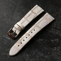 High end Himalayan white leather strap 19 20 22MM leather strap quick release
