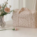 Mommy Bag Storage Bag Shoulder Bag Cotton Quilted Floral Portable Handbag Lightweight Crossbody Bag