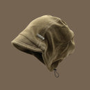 Autumn Winter Tide Punk Small Brimmed Drawstring Knitted Stacked Hat