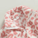 Autumn Kids Toddler Girls Winter Coat Long Sleeve Leopard Outerwear Pocket Fall Clothes