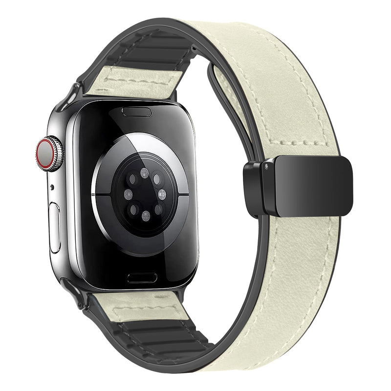 Leather Strap for Apple Watch 10 Ultra 9 Band 46mm 49mm 42mm 44mm 45mm 40/41mm Bracelet men Silicone iWatch