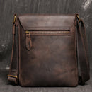 Vintage Shoulder Bag Simple Crossbody Bag Genuine Leather Men's Bag Large Capacity iPad Bag