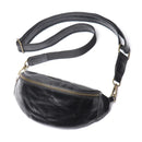 Genuine leather chest bag for men casual crossbody bag waist bag.
