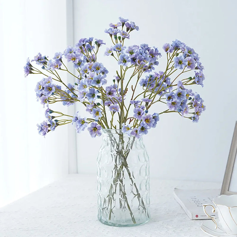 3 Forks/Bouquet Artificial Flower Silk Cornflower Fake Flowers Artificial Plant Decorative Flowers Home Decor Wedding Decor