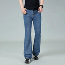 Jeans Men Men's Slim Fit Flared Jeans Blue Denim Pants Casual Loose Fit Trousers
