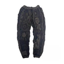 Spring Autumn Winter Man Tide Dark Punk Retro Knitted Spliced Pants
