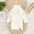 Kids Boy Girl Turtleneck Sweater Knitwear Pullover Clothes Baby Winter Tops