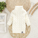 Kids Boy Girl Turtleneck Sweater Knitwear Pullover Clothes Baby Winter Tops