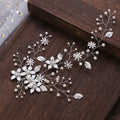Handmade Blossom Headpiece Wedding Pearls Headbands Bridal Jewelry Hair Accessories for Women Hairstyle