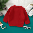 Baby Boys Girls Christmas Sweater Toddler Kids Long Sleeve Pullover Tops Spring Casual Knitted Sweater