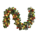 Christmas Decoration Christmas Garland Red Berrys Branches Stylish DIY Wreath Party Decoration