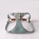Lightweight Denim Series Small Dog Harness and Leash Set Dogs Accesorios Terrier Puppy Harness Cat Leads
