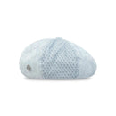 Splicing Denim Berets for Women Summer Autumn Travel Versatile Casual Simple Metal Label Hat