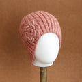 Flower Knitted Hat Wool Beanie Hat Keep Warm Ear Protection Crochet Caps Gifts for Winter Girls Women Outdoor