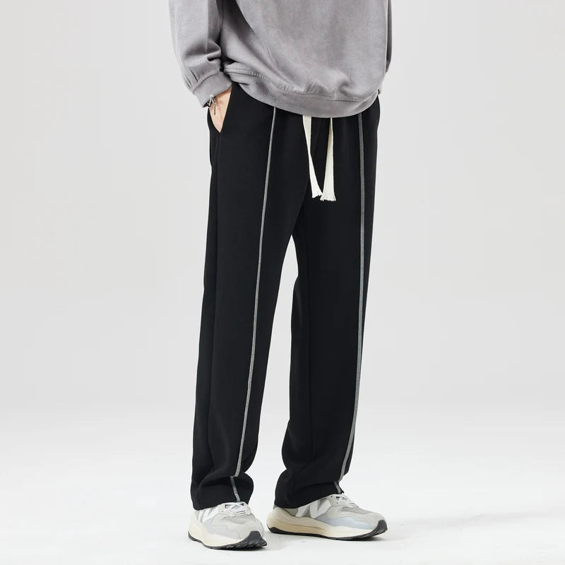 Men's Jogger Sweatpants Hip Hop Streetwear Drawstring Casual Baggy Trousers Male Loose Pants Mens