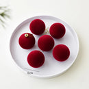 Velvet Christmas Ball Christmas Tree Small Pendant Festive Atmosphere Decoration Layout Scene Props Xmas