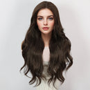 Wavy human Hair Full Lace Human Hair Wig Full Lace Wig With Baby Hair For Women Natural Darkest Brown