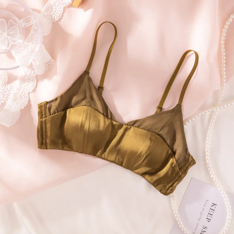 Spandex Bra Women Wireless Seamless Brassiere Thin Padded Lingerie Underwear Soft Healthy