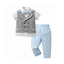 Kids Summer And Spring Clothing Set Formal Baby Classic Wholesale Wedding Party Infant For 1-5 Year Child Vest Trousr Costumes