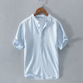 Linen Pullover Youth Breathable Versatile Summer Men Shirt