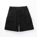 Summer Mens Cargo Shorts Loose Fit Casual  Cotton Shorts Elastic Waist Drawsting Pant