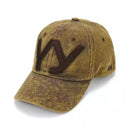 Brown cap with a logo on a white background,Obroi