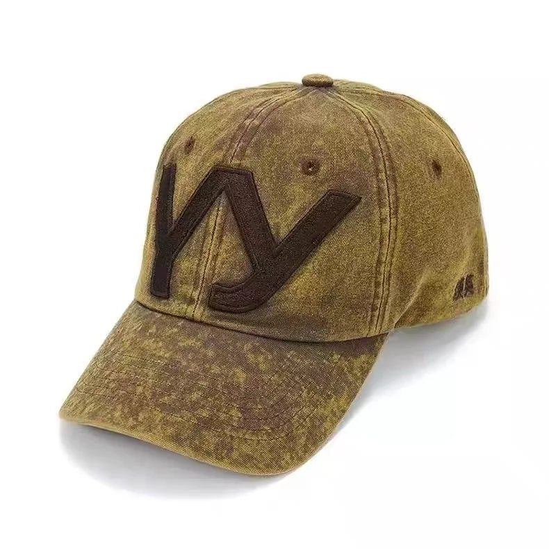 Brown cap with a logo on a white background,Obroi