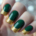 24 pieces of multi-color flower French stripes with butterfly, star and planet patterns, detachable false nails, pressed nails,