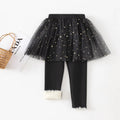 Winter Girls Skirt Pants Children's Fleece Culottes Sequined Baby Princess Leggins Toddler Clothes