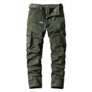 Men Cargo Pants Casual Green Pants rousers for Men Straight Outdoor