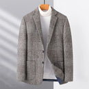Wool Warm Men for Blazer Autumn Winter Men Smart Casual Classic Single Breasted Blazer