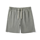 Summer Dark Washed Shorts Men Raw Hem Sweatshirts