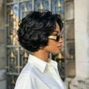 Body Wave Short Pixie Cut Wig Curly Human Hair Wigs for Women Human Hair Hair Made Tangle Free Curly Wigs