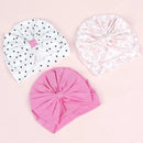 Beanie for Baby Girls Cute Large Bowknot Turban Hat Cotton Soft Infantil Skullies