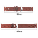 Genuine Leather Watch Strap Butterfly Buckle Bracelet Band