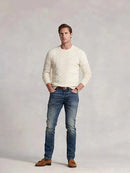 Men Horse Pullover Solid Casual Pull Homme Men Sweater