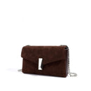 Winter Classic Compact Bag Matte Leather Women Crossbody Bag Chain Strap Shoulder Bag