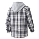 Spring and Autumn Trend Plaid Shirt Men's Hooded Shirt