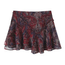 Women Metallic Line Mini Skirt Layered Decoration Spring Summer Casual Women Wear