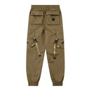 Tactical Cargo Pants Solid Pants Men Women High Street Streetwear Ribbons Trousers