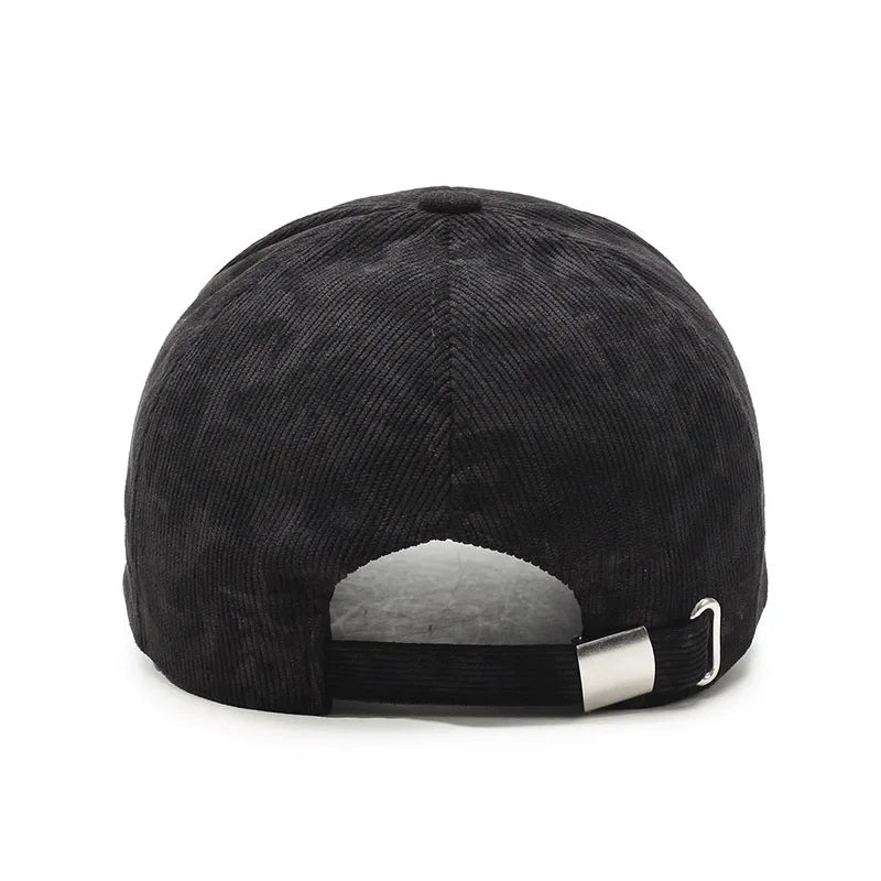 Corduroy Baseball Cap For Men American Street Letter Hip Hop Caps Travel Hats