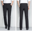 Men Elastic Slim Fit Trousers Wrinkle Free Streetwear Pants Spring and Summer